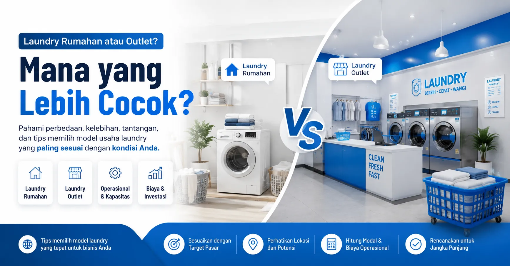 Laundry Rumahan atau Outlet? Mana yang Lebih Cocok?